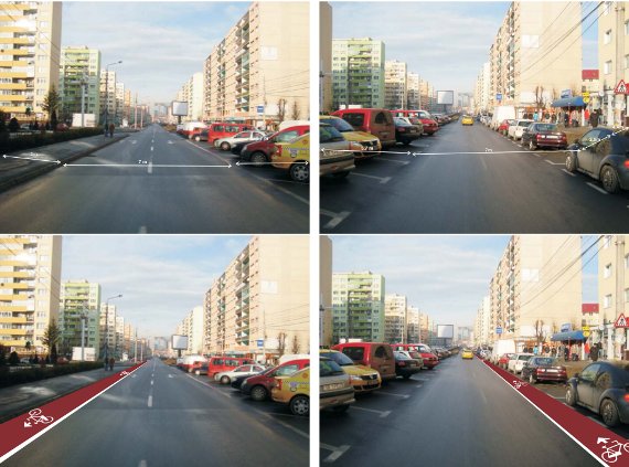 Piste de biciclete Bulevardul Mihai Viteazu