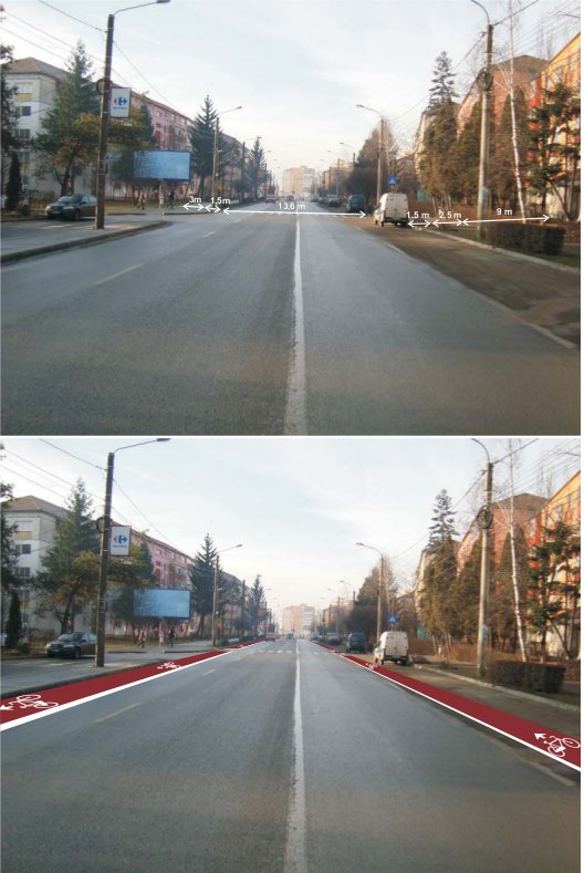 Piste de biciclete str. RAHOVEI